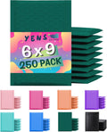 Yens Poly Bubble Mailers 6x10 250 Pack Green - Waterproof Shipping