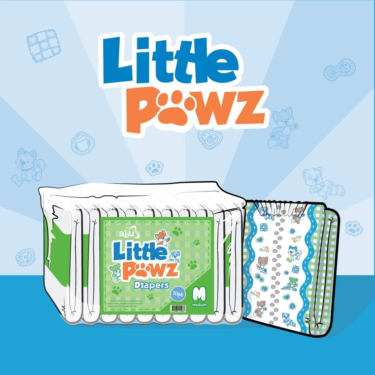 ABU Little Pawz Adult Diapers - Large Stress-Free Absorption!