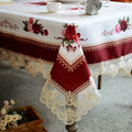 SUTAVIA Lace Embroidered Table Cloth Rectangle 52 x 70 in - Classic