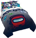 Among Us Space Splatter Queen Bed Set - Soft Microfiber Comfort