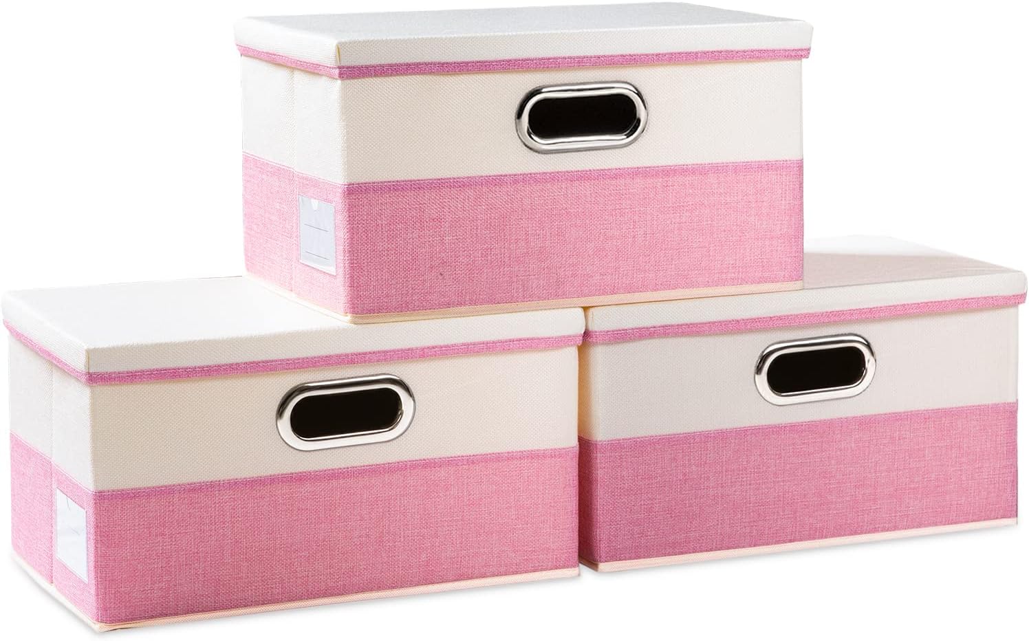 PRANDOM Collapsible Storage Bin with Lid - Stylish and Practical