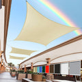 Royal Shade 6 ft x 20 ft Beige Custom Shade Sail - Heavy Duty UV Block