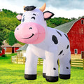 DomKom 6.5FT Cow Inflatable Christmas Yard Decoration - Built-in LED