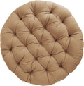 Tufted Papasan Cushion 48in Round - Plush Khaki Floor Pillow