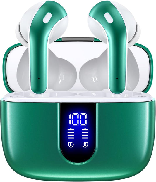 TAGRY True Wireless Earbuds: 60H Playback, Waterproof, Mic