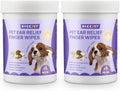 HICC PET Ear Cleaner Finger Wipes for Dogs & Cats - Gentle Coconut