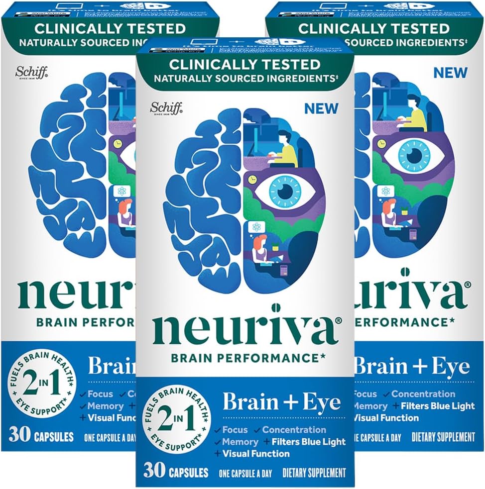 Neuriva Brain + Eye Supplement for Memory and Focus Support