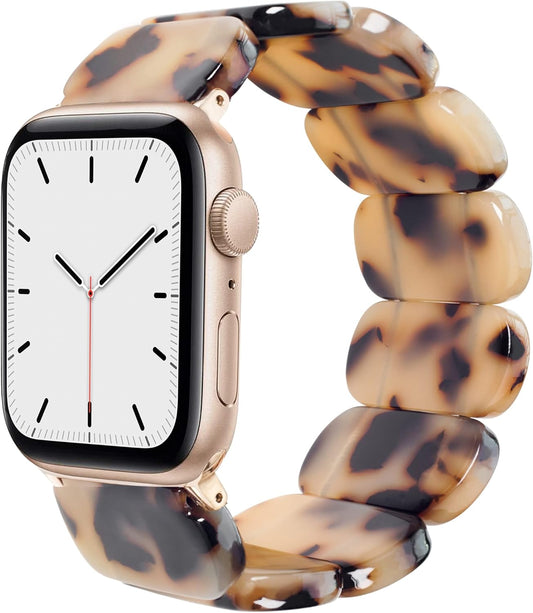 Heesch Tortoise Apple Watch Band: Cute Resin Strap for Stylish Wrists
