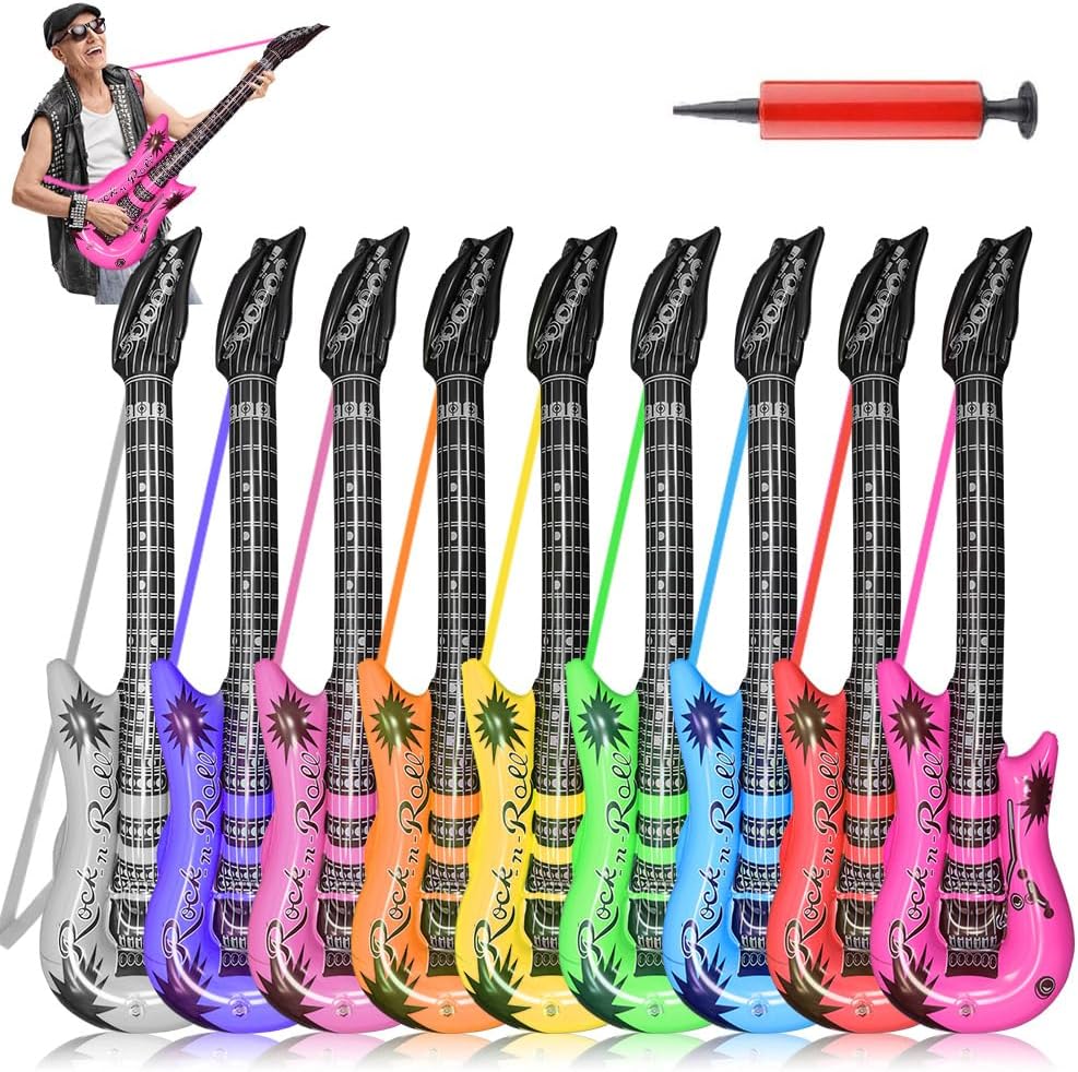 Rock Out in Style with QIQU Inflatable Guitar Set!