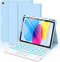COO iPad 11th/10th Gen Case with Keyboard - Backlit Trackpad