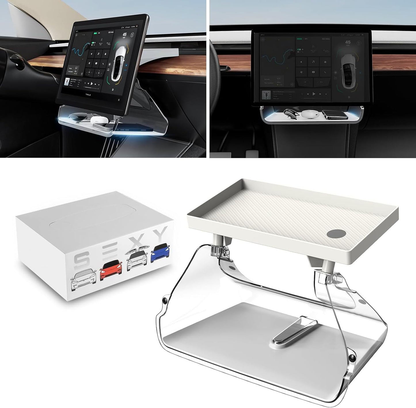 Tesla Under Screen Storage Organizer for Model Y and Model 3