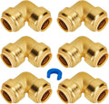 SUNGATOR 3/4 in 90 Degree Push Pex Elbow - Quick Tool-Free Install