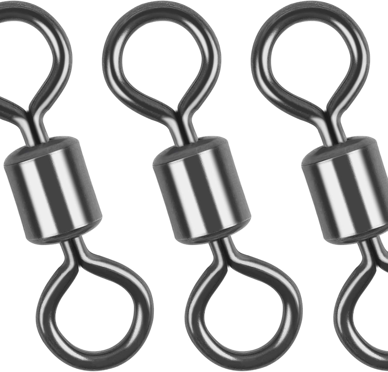 VATEICO Black Nickel Rolling Barrel Swivels - Ultimate Fishing Tackle! 