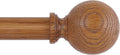 Wood Curtain Rods for Windows 120 to 170 Inch, Heavy Duty Style