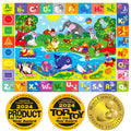 QUOKKA Baby Play Mat for Floor - Super Soft Plush ABC Rug