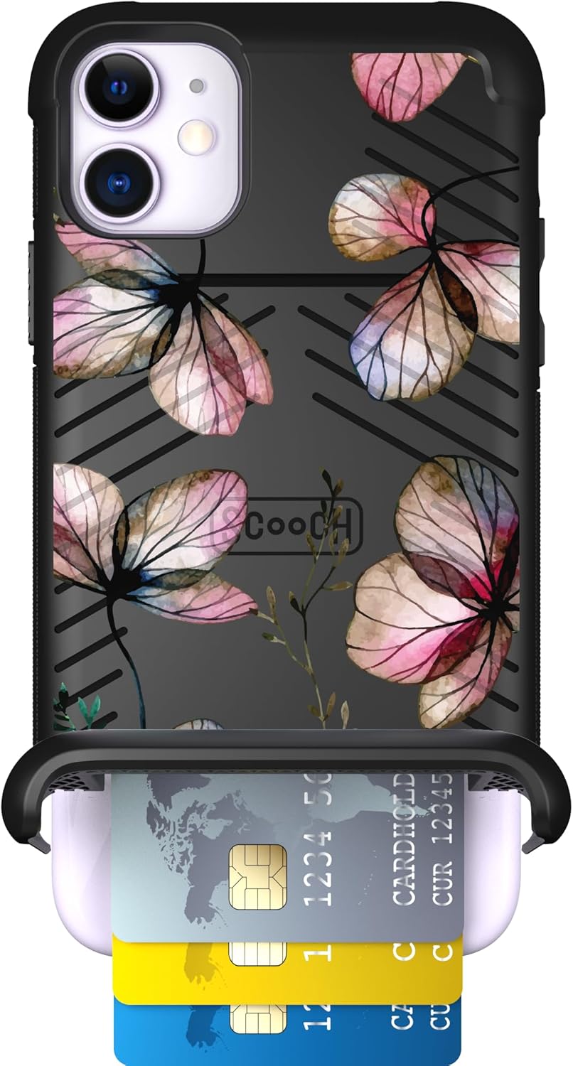 Scooch iPhone 11 Case with Card Holder and 10-Foot Drop Protection
