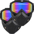 Airsoft Mask Full Face Paintball Mask with Removable Face Mask - Wide