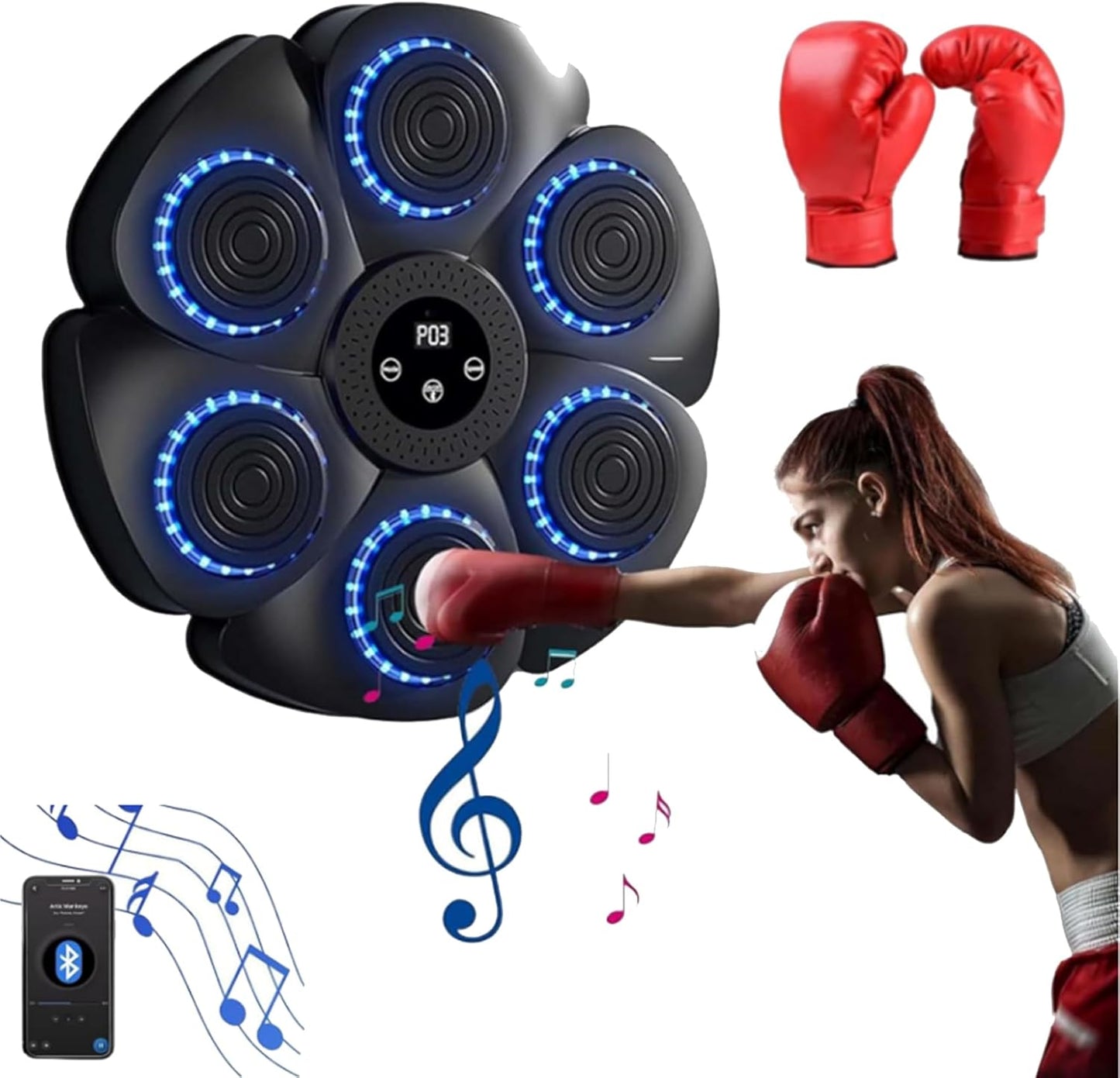 2025 Music Boxing Machine - Smart Bluetooth Punch Pad
