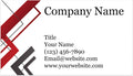Custom Printed Business Cards - Thick Sturdy Stock - Modern Red (500)