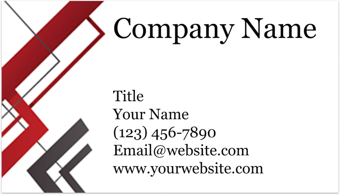 Custom Printed Business Cards on Thick Sturdy Stock - 3.5 in x 2 in