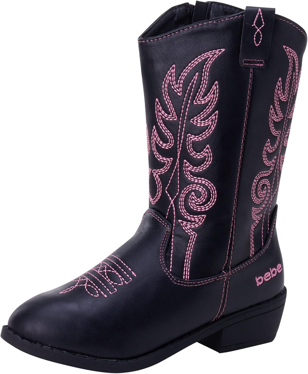 Classic Western Cowgirl Boots for Girls - Stylish Mid Calf Design