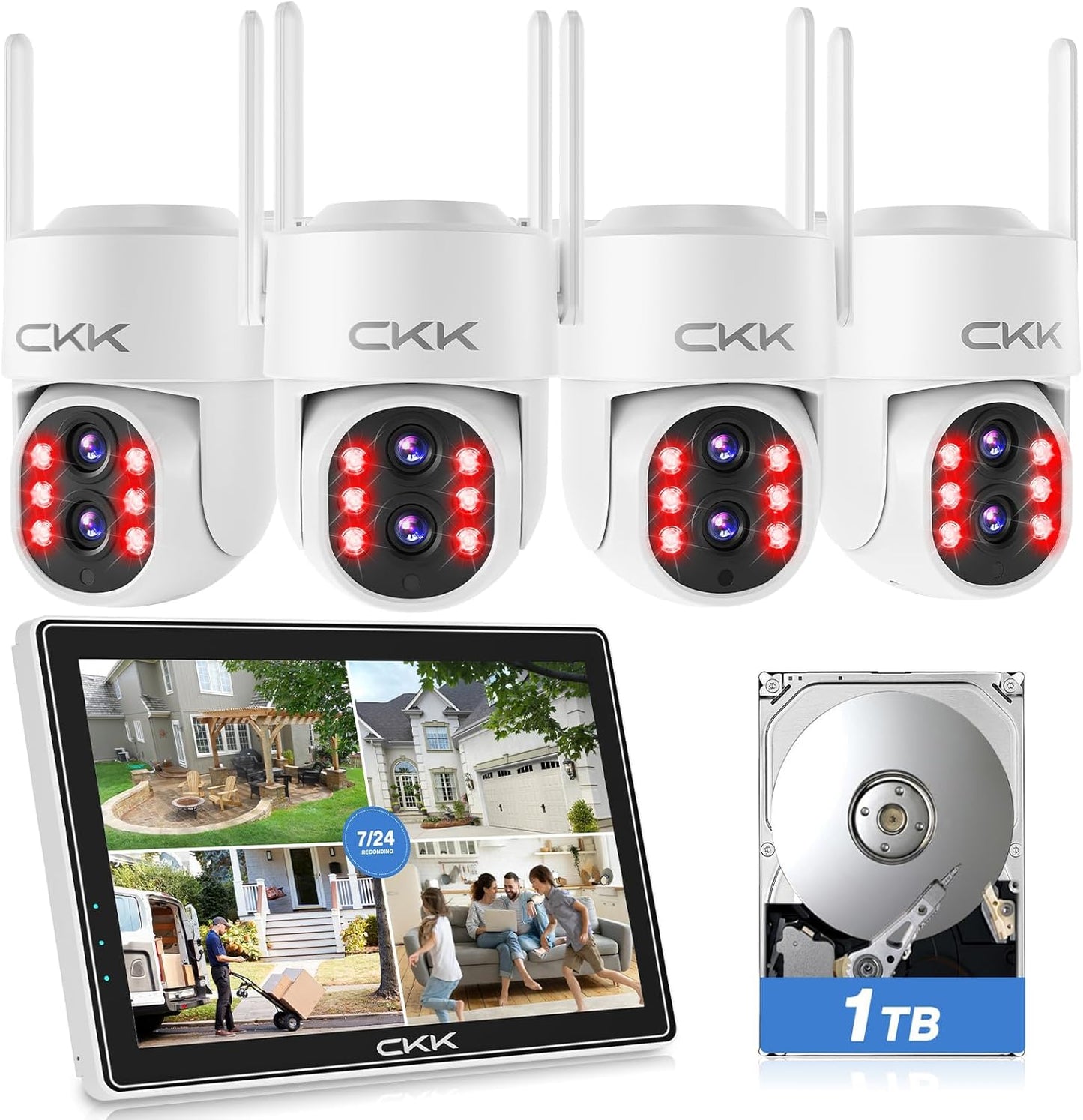 Dual Wi-Fi 2MP+2MP Dual Lens 2K Security Camera System Review