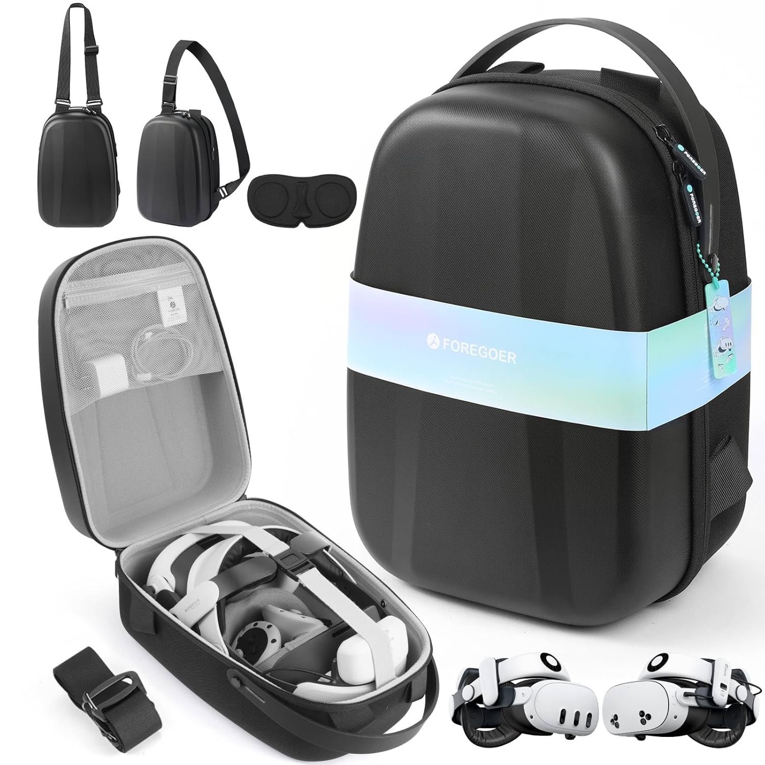 Hard Carrying Case for Meta Quest 3/3S/Oculus Quest 2 Accessories