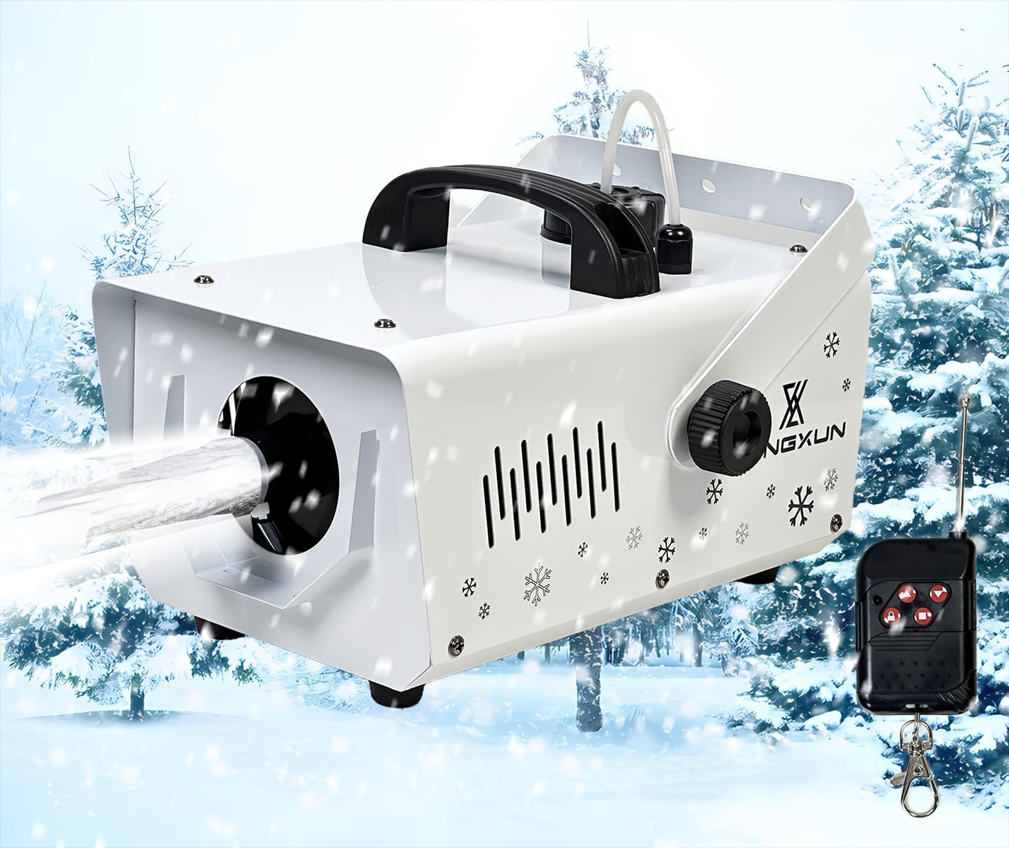 LANGXUN 800W Snow Machine for Indoor and Outdoor Events