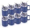 Volhoply 12oz Insulated Coffee Mug with Flip Straw Lid for Easy Use