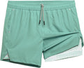 maamgic Mens Running Shorts with Compression Liner 5 in - Quick Dry 1