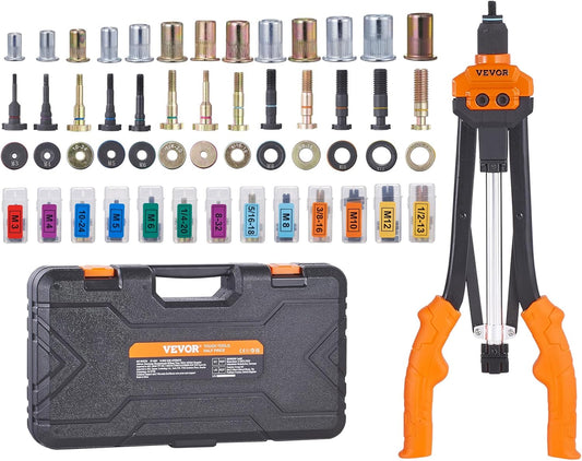 VEVOR 16 Inch Rivet Nut Tool Kit with 186 Rivet Nuts and Mandrels