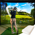 Premium White Golf Simulator Screen - Impact Sports