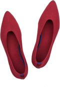Pointed Toe Knit Flats for Women - Comfortable Slip On Dress Shoes any