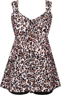 Plus Size Tankini Swimdress Two Piece Bathing Suit (Style W1RG)