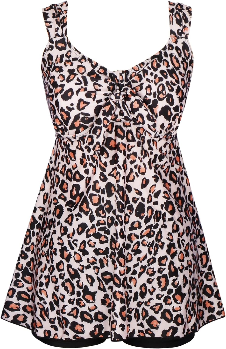 Plus Size Tankini Swimdress with Tummy Control for Women