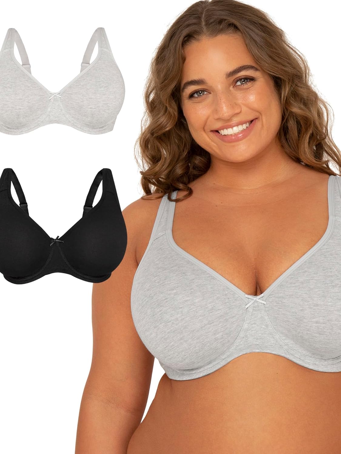 Fit For Me Women's Plus Size Cotton Unlined Underwire Bra Review