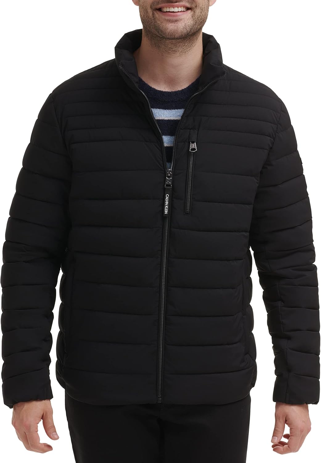 Calvin Klein Men's Full Zip Down Puffer Coat for Ultimate Warmth