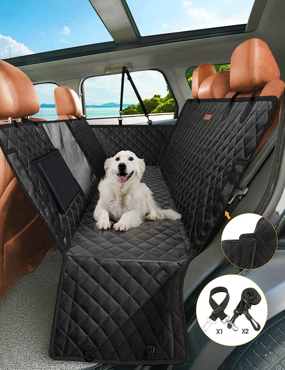 Waterproof Dog Car Seat Cover - Protects & Comforts