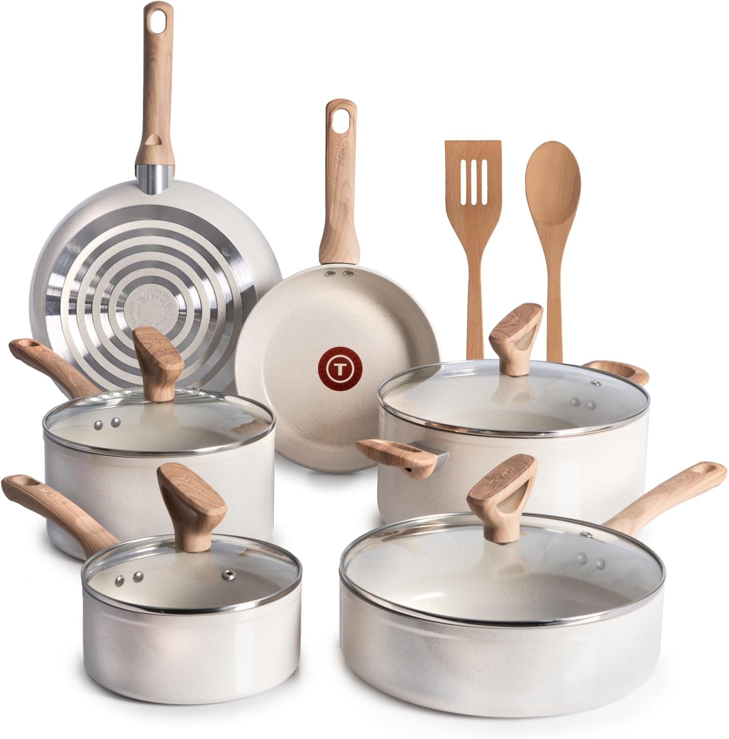 T-Fal Revive Ceramic Nonstick Cookware Set for Healthy Cooking