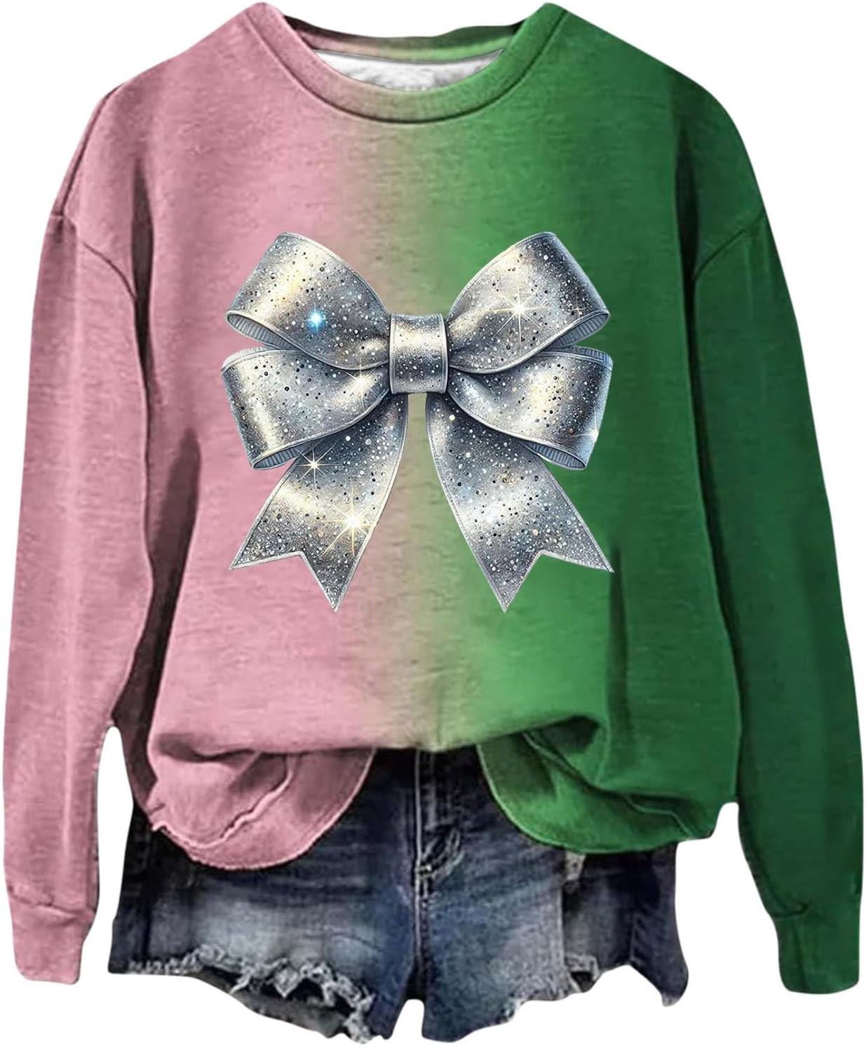 Pink & Green Movie Musical Crewneck Sweatshirt