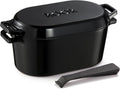KooK Dutch Oven for Bread Baking - 3.4 Qt Enameled Cast Iron