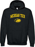 Michigan Tech Huskies Color Arch Logo Hoodie for Men & Women