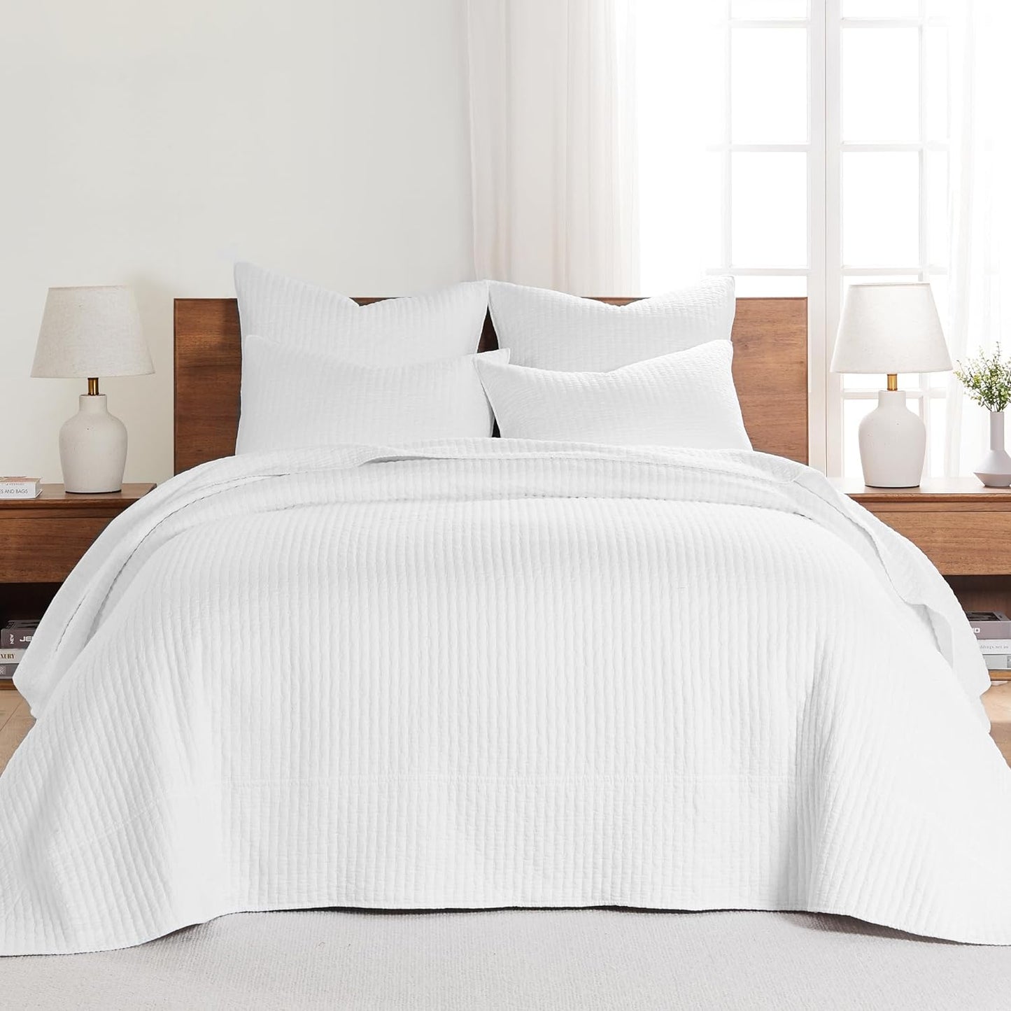 Levtex Home Cross Stitch Queen Bedspread Set for Elegant Decor