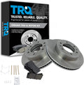 TRQ Front Brake Pad & Rotor Kit for Hummer H3/H3T - Direct Fit