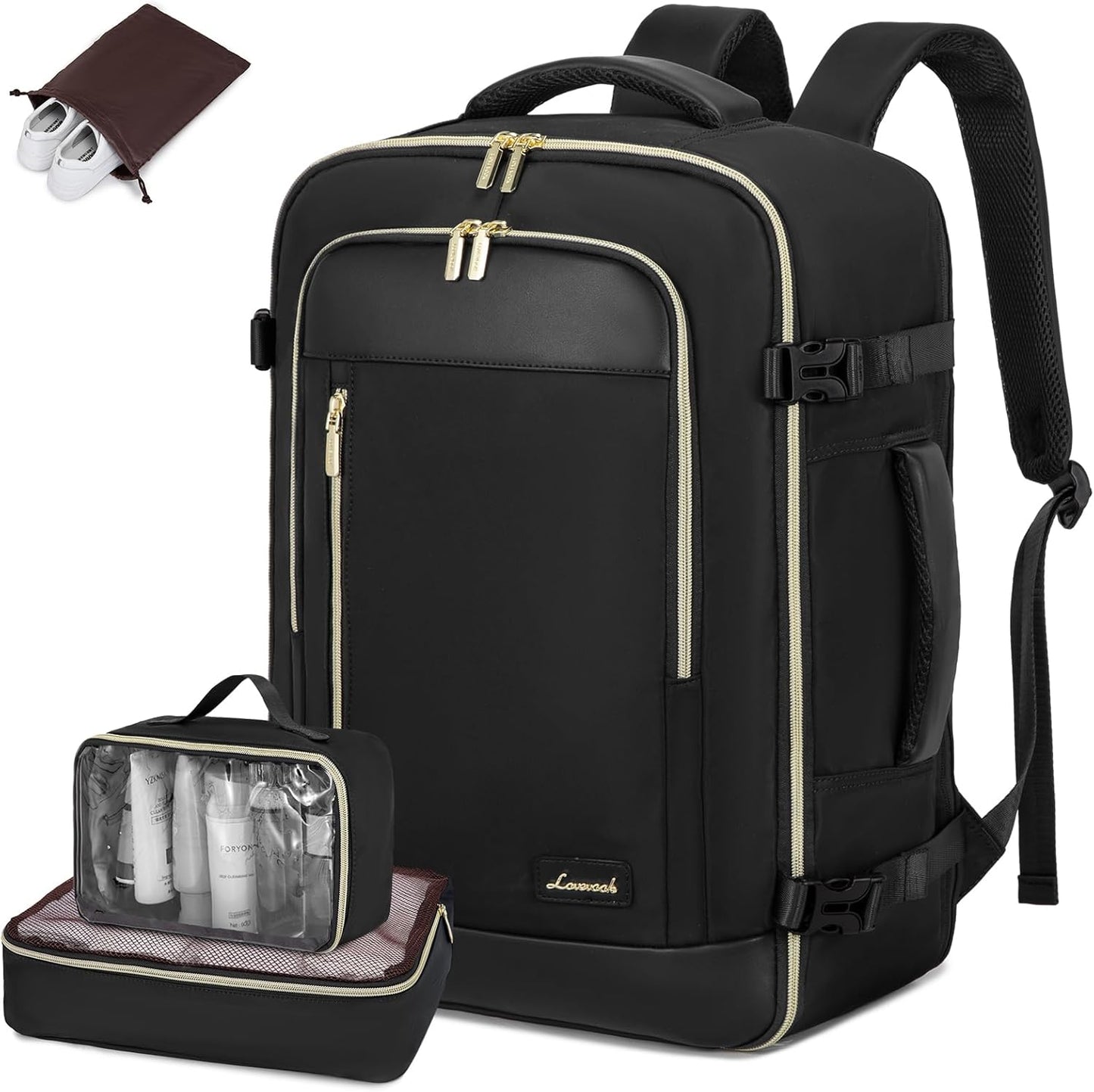 LOVEVOOK Travel Backpack for Women & Men - 45L Carry On
