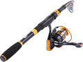 Telescopic Carbon Fiber Fishing Rod Reel Combo - Portable Travel Kit