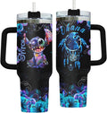 Blue Alien 40 Oz Tumbler With Lid for Movie Lovers Gifts