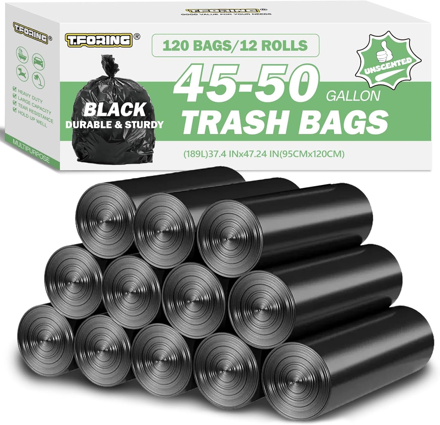 45-50 Gallon Black Trash Bags for All Your Waste Needs