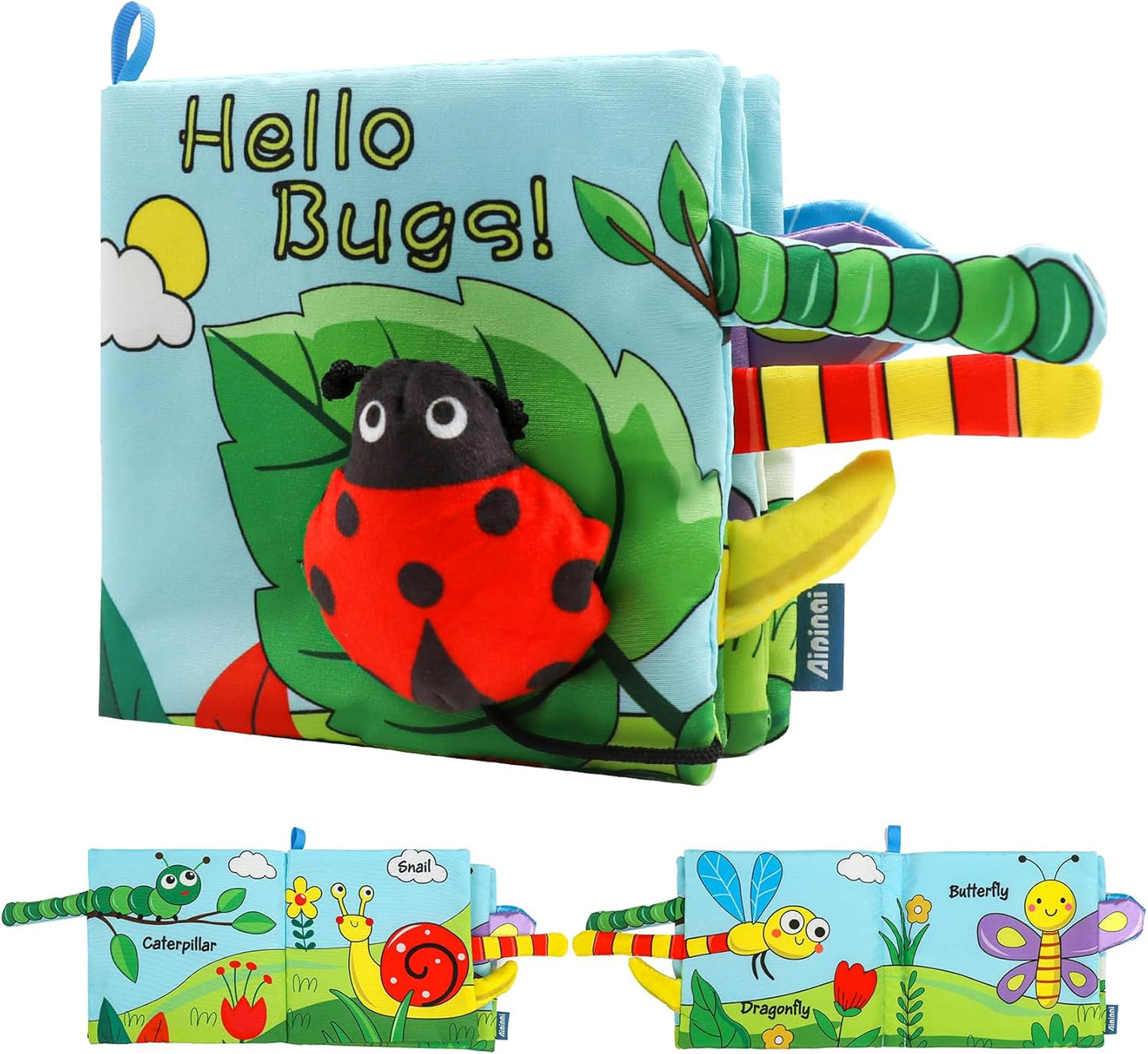 High Contrast Soft Baby Book - Stimulating Touch & Feel