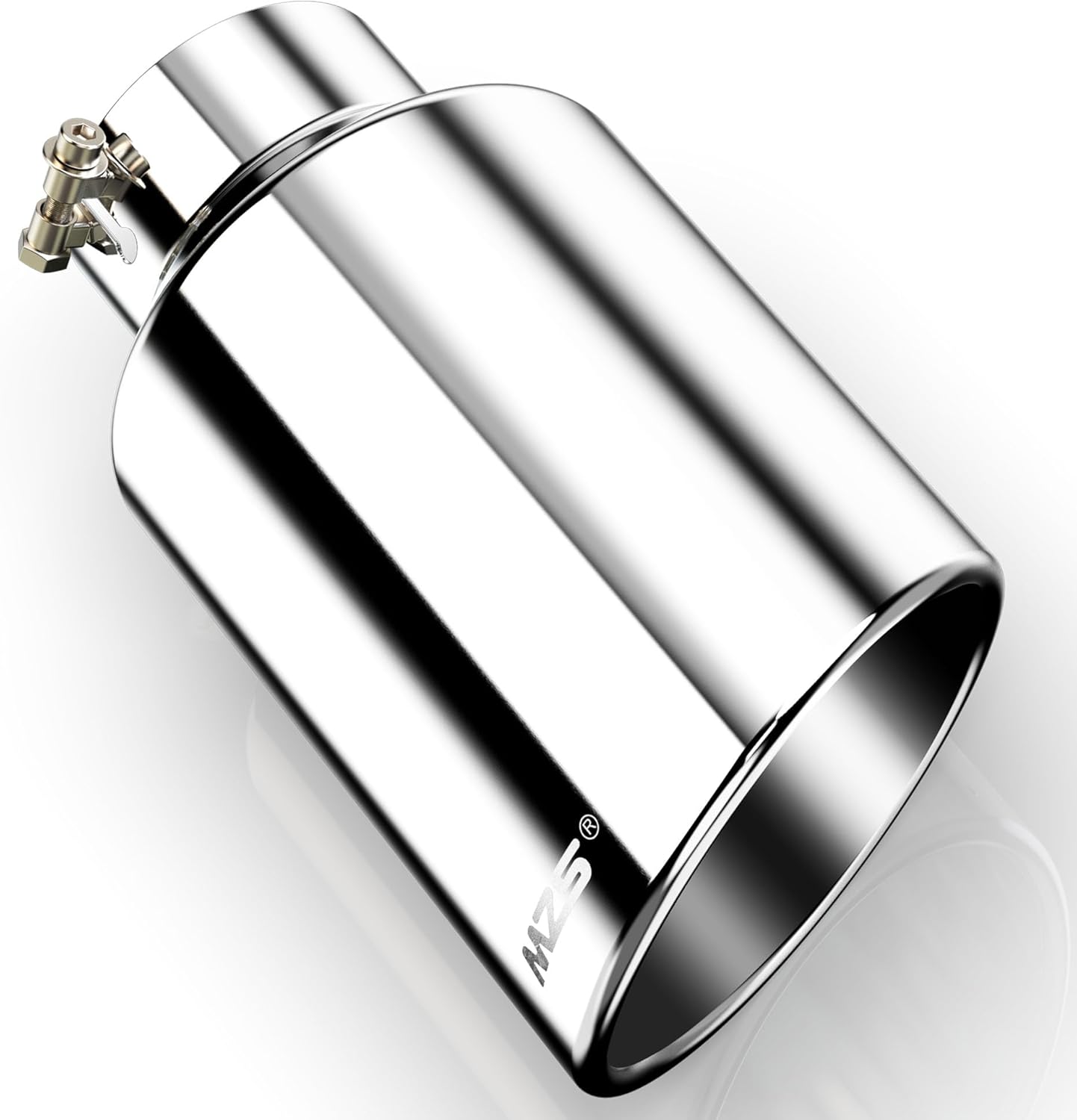 MZS Exhaust Tip 5 Inlet 8 Outlet 15 Length Universal Slant Cut